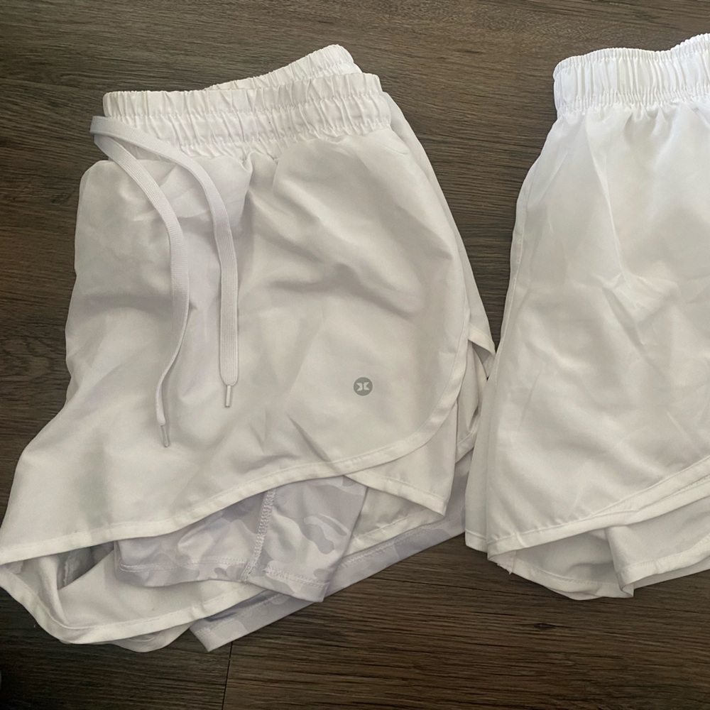 Reebok running shorts with tights under for extra hold